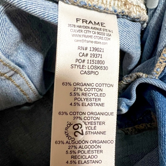 FRAME LE ONE SKINNY mid rise jeans - Picture 9 of 9